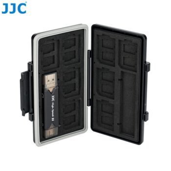 JJC JCR-STS24 MEMORY CARD CASE W/CARD READER