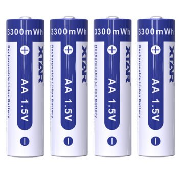 XTAR 4XAA LI-ION 1.5V 3300MWH RECHARGEABLE