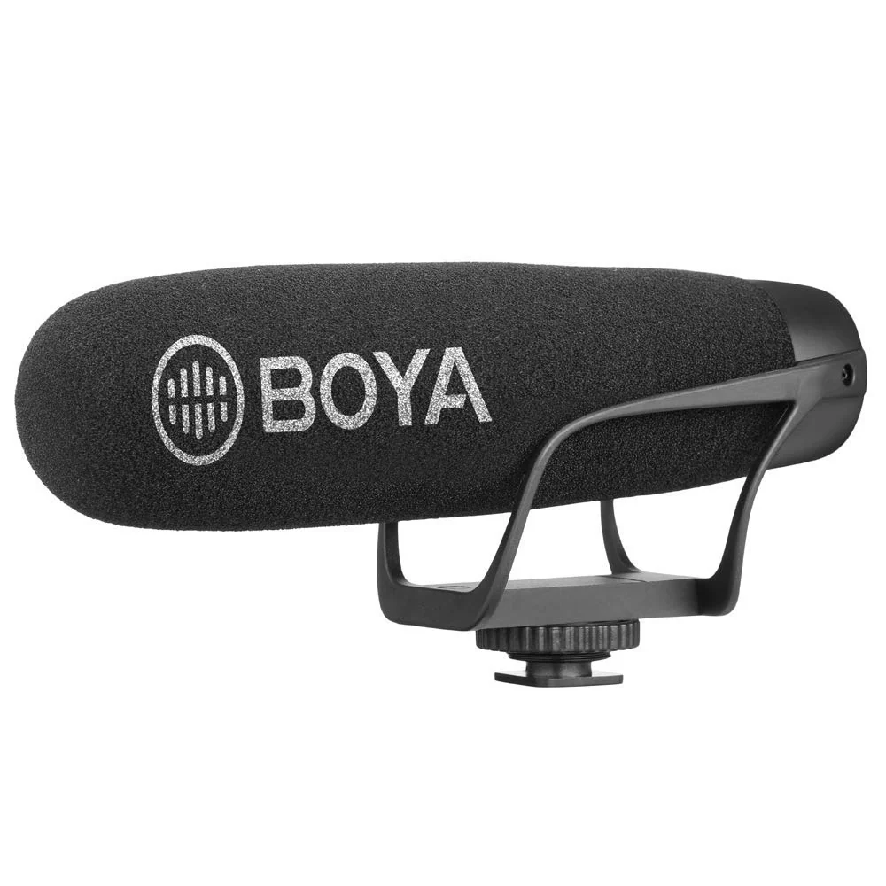 BOYA BY-BM2021 Wired On-Camera Super-Cardioid Shotgun Microphone for Cameras and Smartphones