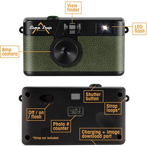 Camp Snap CS-V105 Screen-Free Digital Camera (Forest Green)