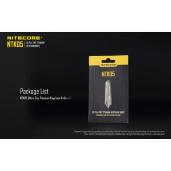 Nitecore NTK05 Titanium Keychain Knife