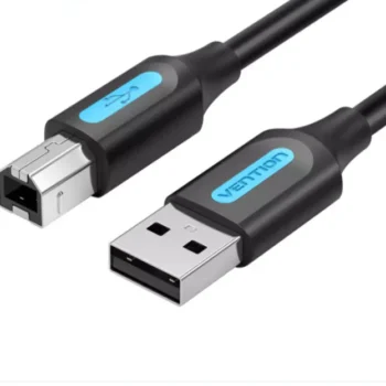 Vention USB 2.0 A Male to B Male Cable 2m Black PVC Type
