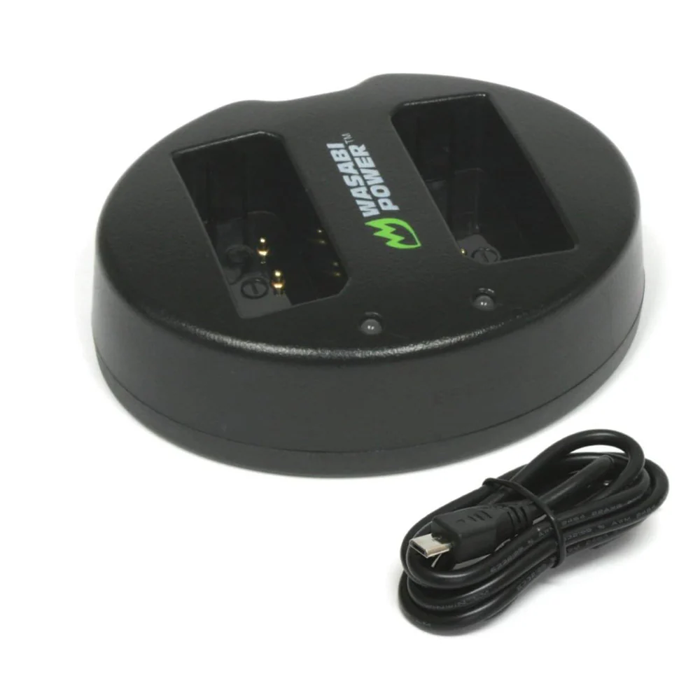 Wasabi Power LCH-DC-LPE10 Dual Battery Charger and 2x BTR-LPE10