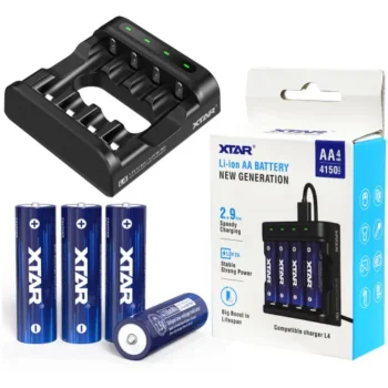 XTAR 4AA LI-ION 4150 MWH With L4 Charger